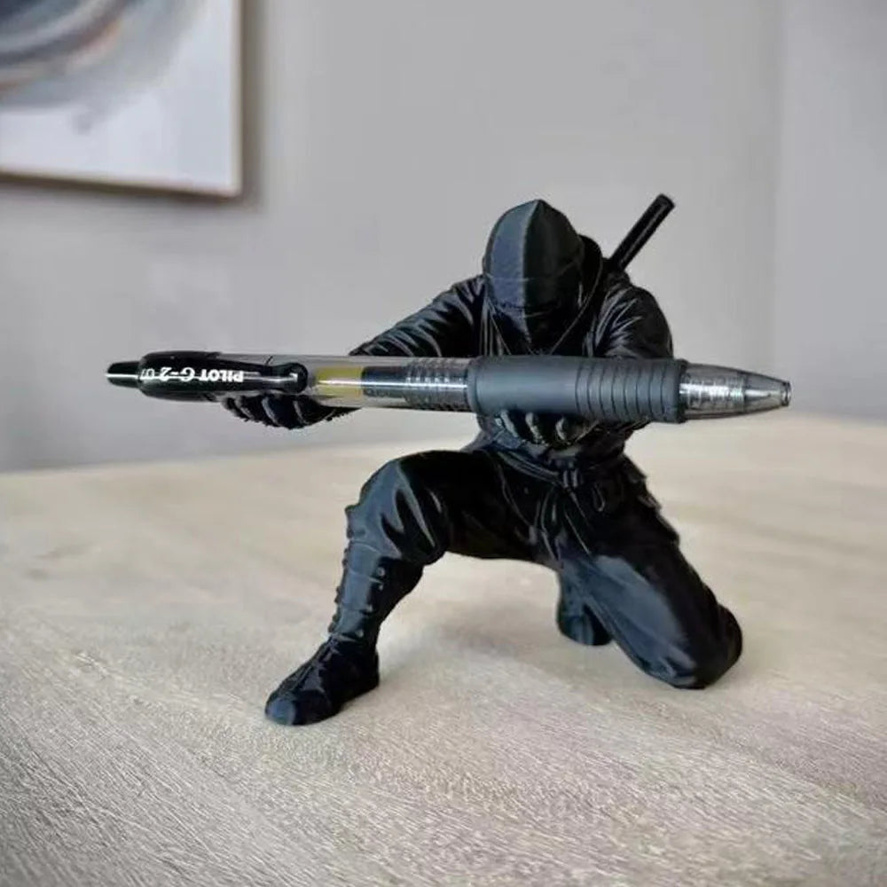 Ninja 3D Printed Desktop Organizer Pen Holder Multi-Functional Pen Stand Creative Gift Cultural and Creative Desktop Decoration