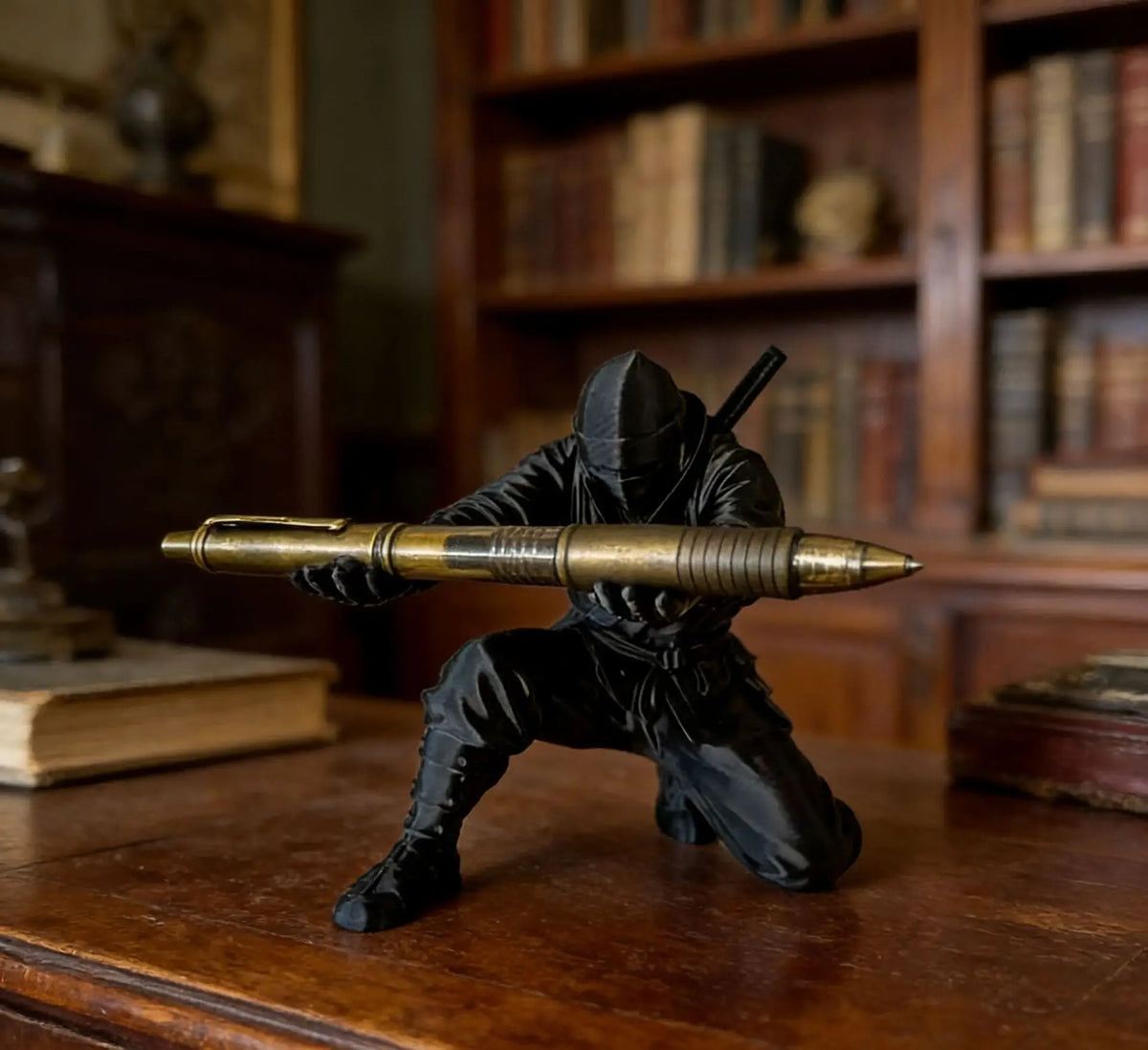 Ninja 3D Printed Desktop Organizer Pen Holder Multi-Functional Pen Stand Creative Gift Cultural and Creative Desktop Decoration